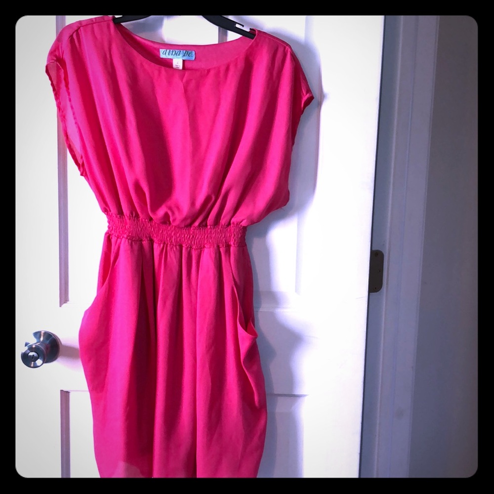 Francesca’s Brand Pink Dress with Pockets *L*